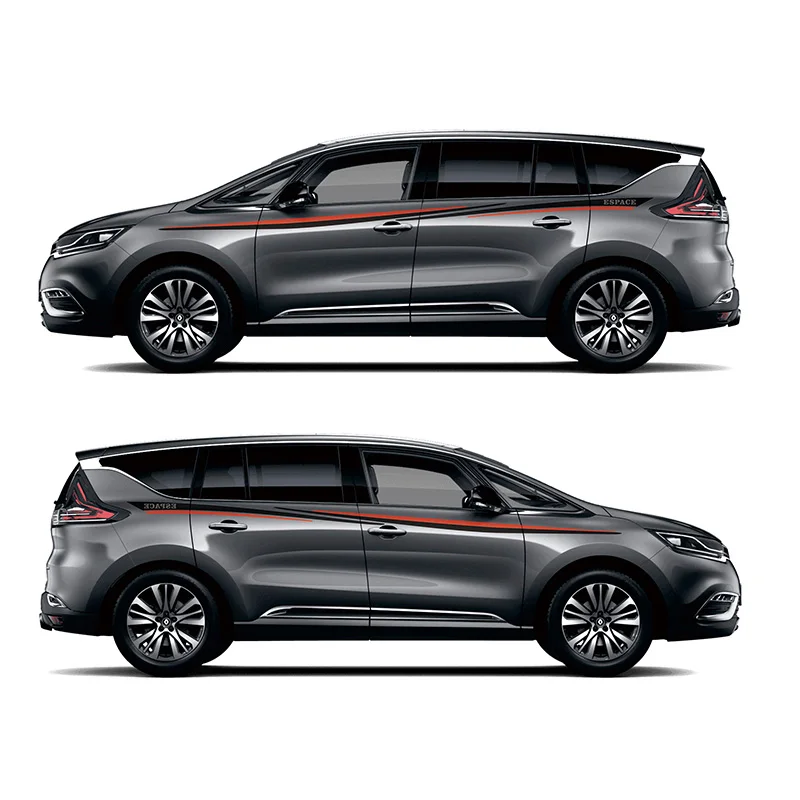 Sport Stripes Car Stickers For Renault S.A Espace MPV Mark Levinson car Both side body Decal sport auto stickers
Sport Stripes Car Stickers For Renault S.A Espace MPV Mark Levinson car Both side body Decal sport auto stickers