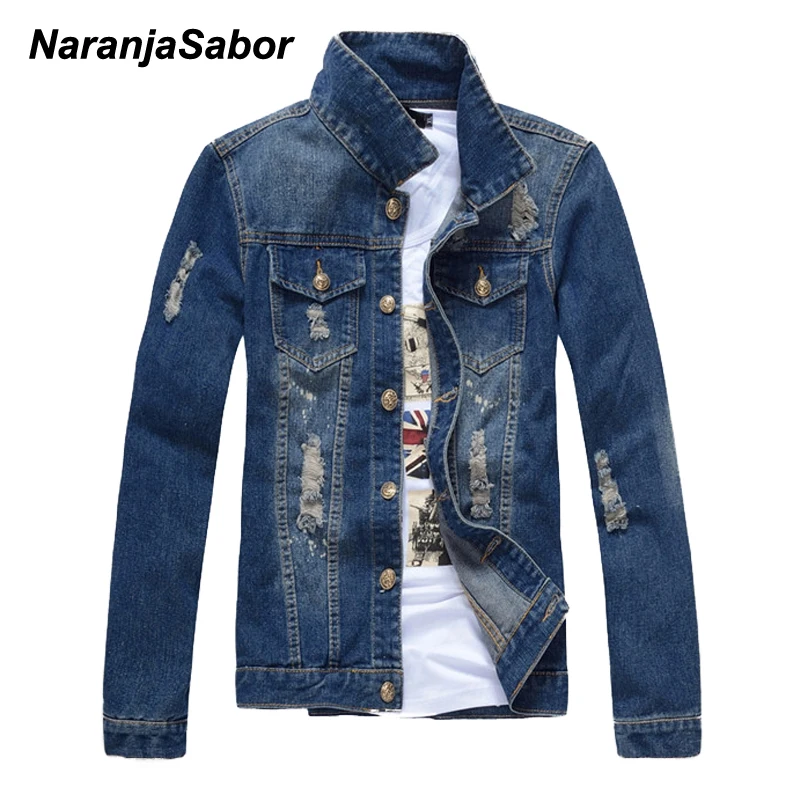 NaranjaSabor Autumn Men Denim Jacket 2020 New Casual Coat Solid Color Slim Fits Jean Male Jacket Brand Clothing Plus Size N554
NaranjaSabor Autumn Men Denim Jacket 2020 New Casual Coat Solid Color Slim Fits Jean Male Jacket Brand Clothing Plus Size N554