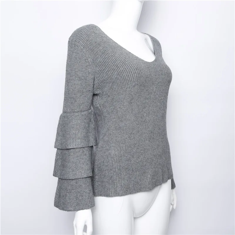 Mandylandy Autumn Winter Fashion Loose Sweater Women's Casual Flared Sleeve Solid Color Strapless O-Neck Knitted Sweater
Mandylandy Autumn Winter Fashion Loose Sweater Women's Casual Flared Sleeve Solid Color Strapless O-Neck Knitted Sweater