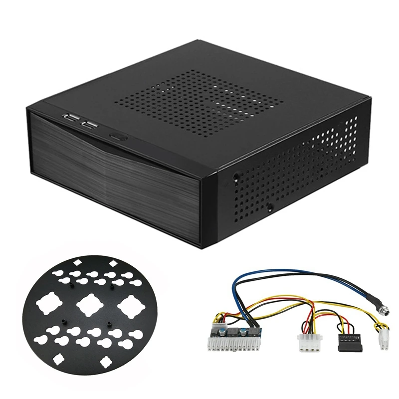 Чехол Mini ITX + 84 Вт 12 В плата питания шасси для HTPC USB2.0 ITX фотография шасси с задним кронштейном
Чехол Mini ITX + 84 Вт 12 В плата питания шасси для HTPC USB2.0 ITX фотография шасси с задним кронштейном