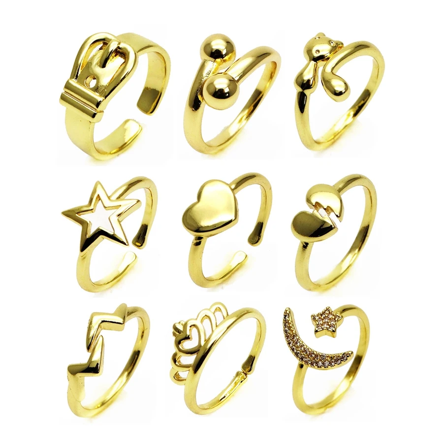 Brass polished ring Opening adjustable ring fashion love cat rings Copper crown ring heart Rings for women Jewelry Gift
Brass polished ring Opening adjustable ring fashion love cat rings Copper crown ring heart Rings for women Jewelry Gift