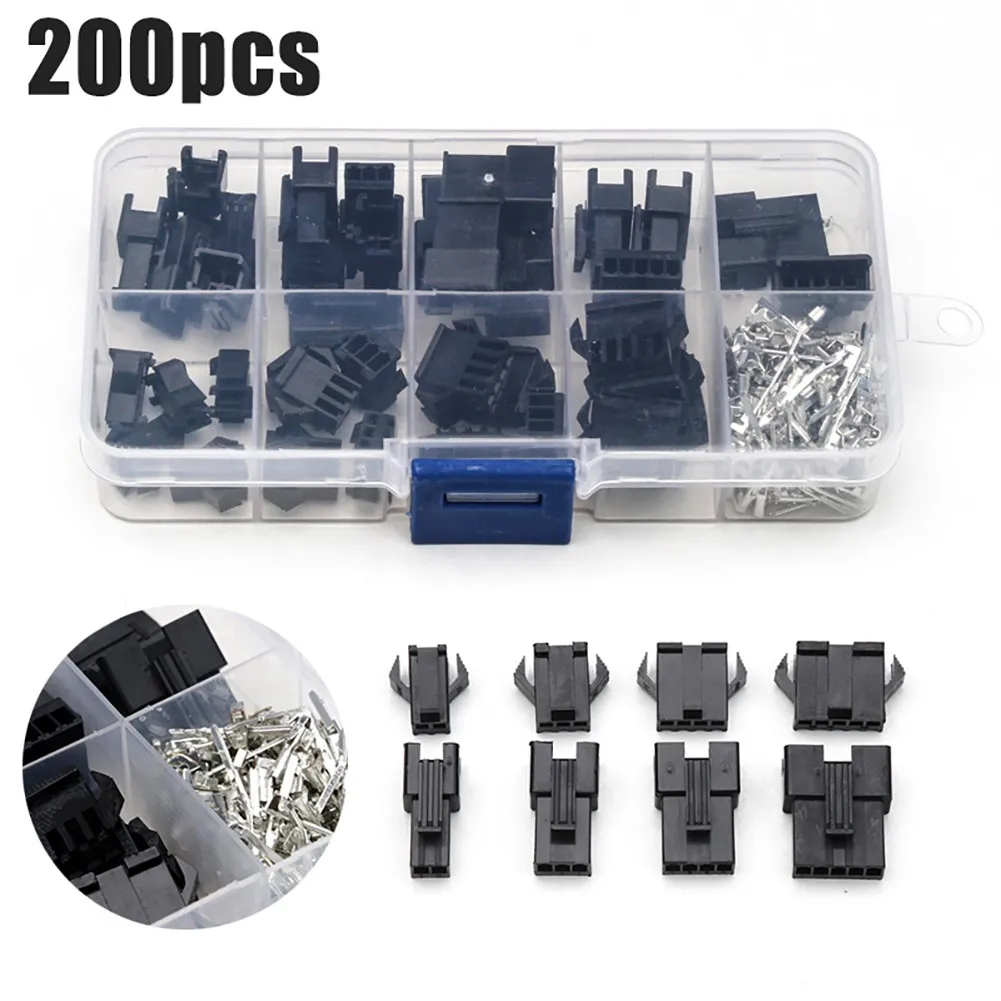 200Pcs 2/3/4/5Pin 2.54mm Pin Terminal Wire Connectors Way Cable Plug Electrical Male/Female JST-2.54mm Connectors
200Pcs 2/3/4/5Pin 2.54mm Pin Terminal Wire Connectors Way Cable Plug Electrical Male/Female JST-2.54mm Connectors