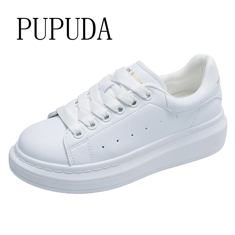 PUPUDA White Sneakers Women Classic Sport Shoes Women Platform Shoes Comfortable Chunky Sneakers Women Casual Shoes Female
PUPUDA White Sneakers Women Classic Sport Shoes Women Platform Shoes Comfortable Chunky Sneakers Women Casual Shoes Female