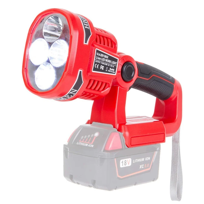 For M18 14.4-20V 12W Work Light Rechargeable Lamps Outdoor LED Light Flashlight Spotlight LED Night Light
For M18 14.4-20V 12W Work Light Rechargeable Lamps Outdoor LED Light Flashlight Spotlight LED Night Light