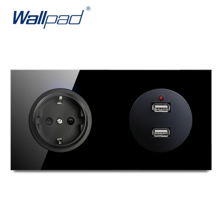 Европейская настенная розетка Wallpad, электрическая розетка с двумя USB-портами 2,1 А, черная, прозрачная, стеклянная, дизайн серии L6
Европейская настенная розетка Wallpad, электрическая розетка с двумя USB-портами 2,1 А, черная, прозрачная, стеклянная, дизайн серии L6