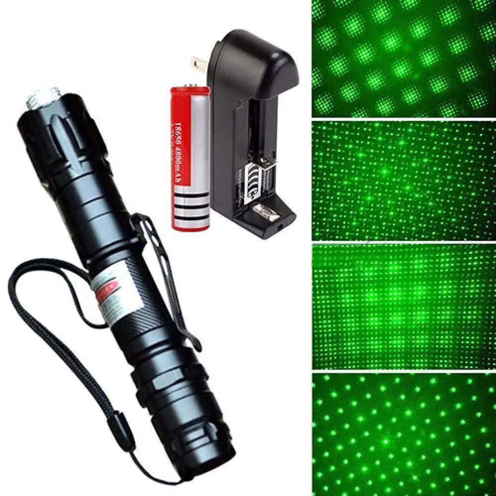 

Laser Pointer High Power Green Laser Pointer Pen Powerful Beam Light 5mW Lazer Power 532nm+18650+Charger Laser Sight