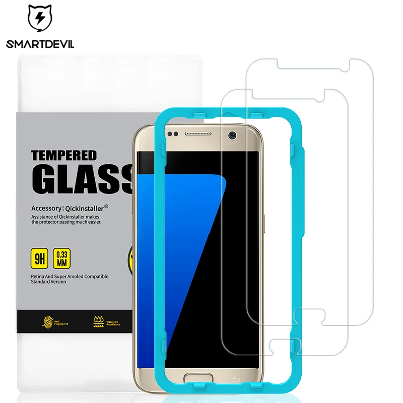 Закаленное стекло SmartDevil для Samsung Galaxy S7 S6 Защита экрана C9 Pro Взрывозащищенная