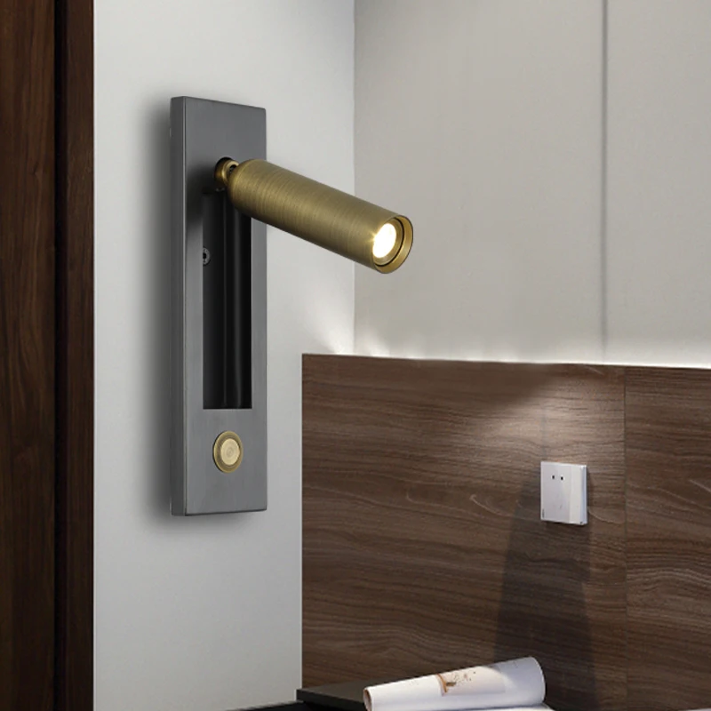 Retro simple LED Bedside Wall Lamp With switch Bedroom Brass Wall Lamp bedroom wall headboard reading lamp loft hotel lamps
Retro simple LED Bedside Wall Lamp With switch Bedroom Brass Wall Lamp bedroom wall headboard reading lamp loft hotel lamps