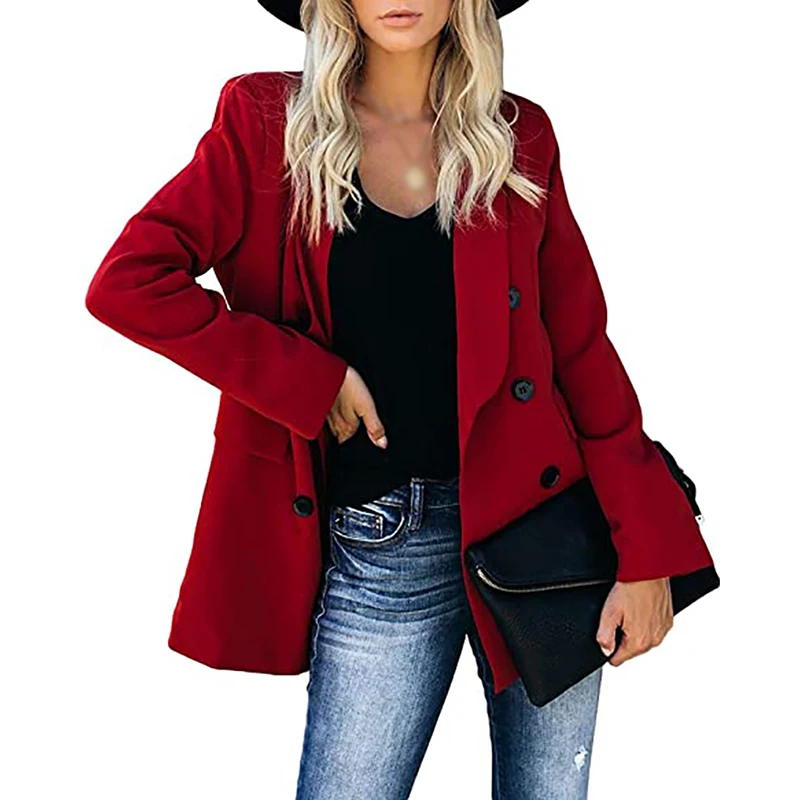 Office Ladies Coats Women Outerwear Suit Ladies Woman Long Sleeve Button Blazer Jacket HJYUK1
Office Ladies Coats Women Outerwear Suit Ladies Woman Long Sleeve Button Blazer Jacket HJYUK1