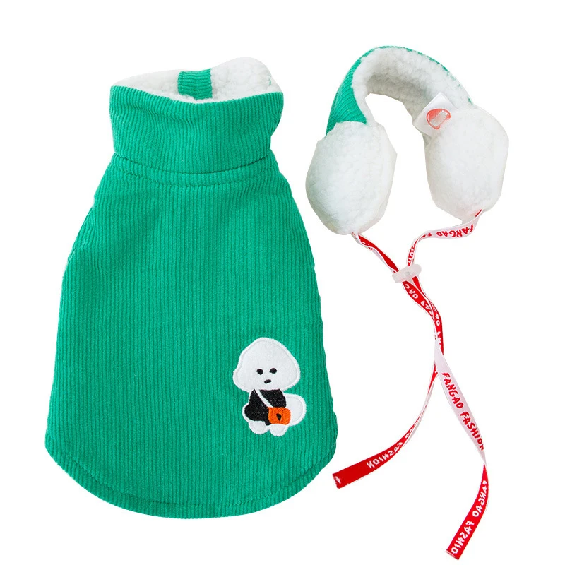 Winter Dog Clothes Corduroy Coat Thick Warm Jacket with Earmuffs Schnauzer Pomeranian Bichon Poodle Clothing Pet Outfit Apparel
Winter Dog Clothes Corduroy Coat Thick Warm Jacket with Earmuffs Schnauzer Pomeranian Bichon Poodle Clothing Pet Outfit Apparel