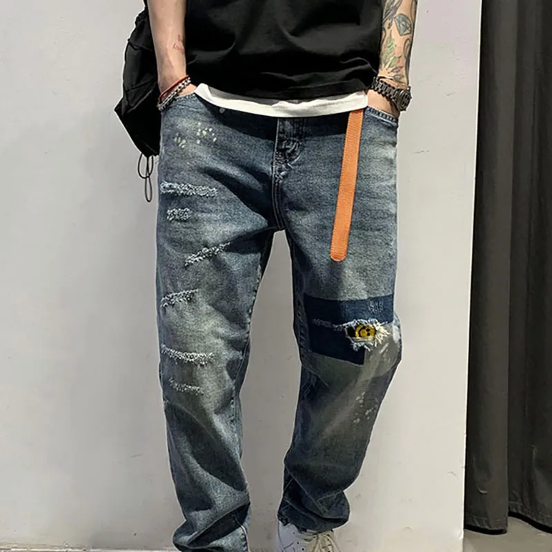 2021 Summer Thin Men Dark Denim Blue Jeans Ins Fashion Street Ankle Length Ripped Pencil Pants Youth Slim Denim Trousers
2021 Summer Thin Men Dark Denim Blue Jeans Ins Fashion Street Ankle Length Ripped Pencil Pants Youth Slim Denim Trousers