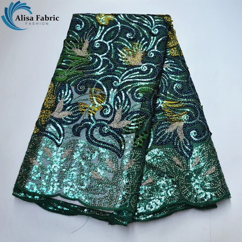 Alisa French Net Lace Fabric African Sequin Lace Fabric High Quality Lace Tissu For Bridal Materials Nigerian Mesh Lace Fabric 
Alisa French Net Lace Fabric African Sequin Lace Fabric High Quality Lace Tissu For Bridal Materials Nigerian Mesh Lace Fabric