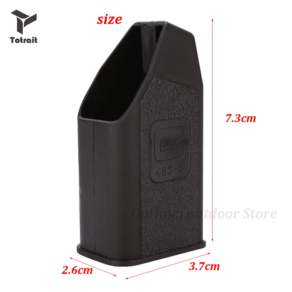 TOtrait Tactical Speed Loader Magazine Quick Fill Sleeve plastic adapter speed loader For 9mm .40 .357 .45 GAP Mags Clips | Спорт и