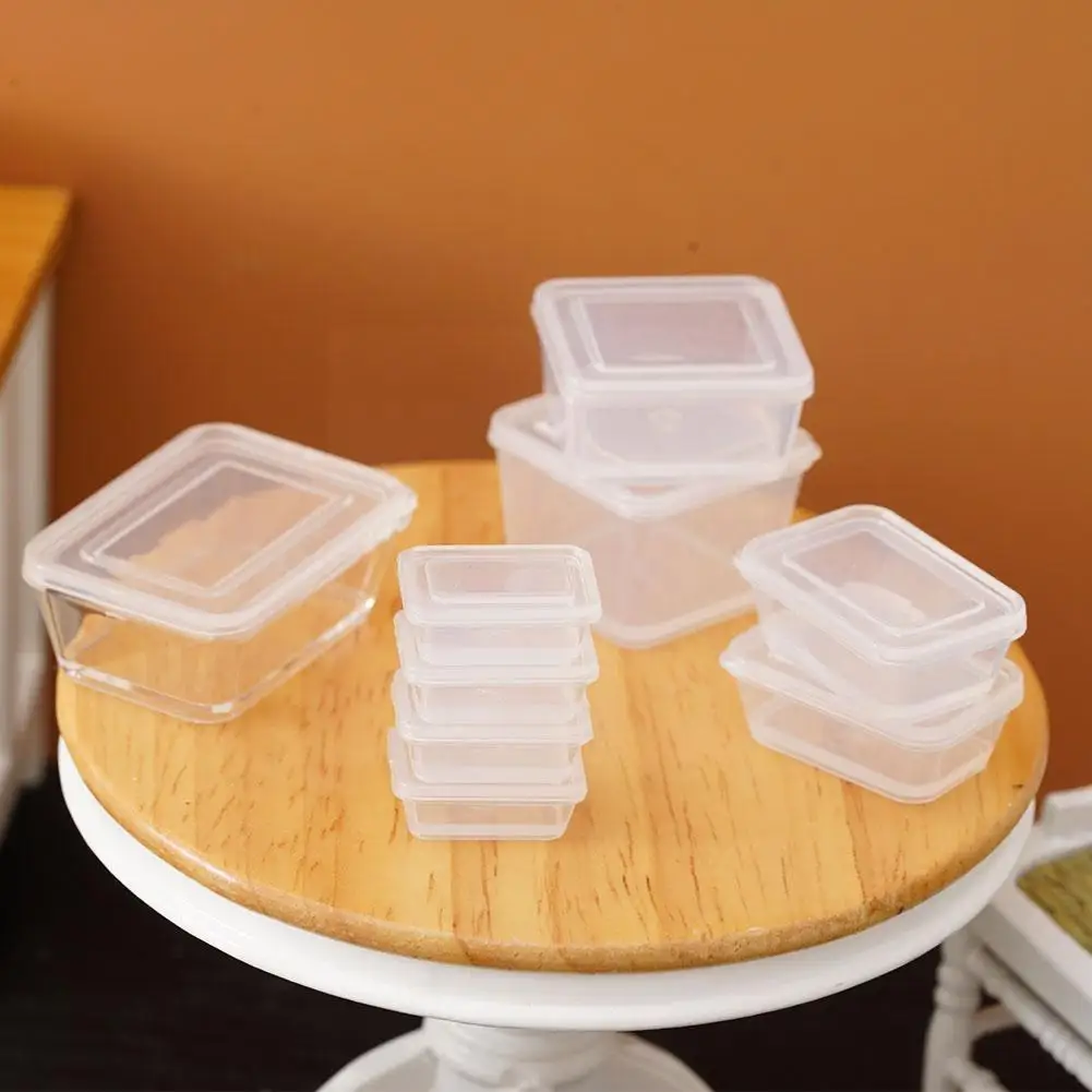 9Pcs Mini Fresh-keeping Box Set Simulation Container Accessories House 1/12 Doll Kit Model Decoration 1/6 Miniature M1K3
9Pcs Mini Fresh-keeping Box Set Simulation Container Accessories House 1/12 Doll Kit Model Decoration 1/6 Miniature M1K3