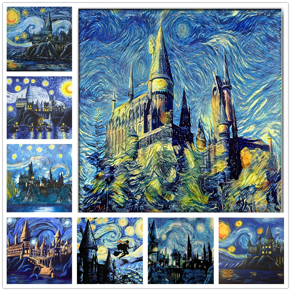 Van Gogh Diamond Painting Kits 5D DIY Full Round With AB Drill Painting Diamond Mosaic Diamond Embroidery Castle Unique Gift Art
Van Gogh Diamond Painting Kits 5D DIY Full Round With AB Drill Painting Diamond Mosaic Diamond Embroidery Castle Unique Gift Art