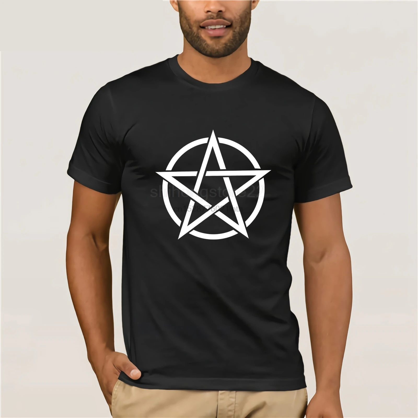 O-neck printed T-shirt Pentagram T Shirt Occult Symbol
O-neck printed T-shirt Pentagram T Shirt Occult Symbol