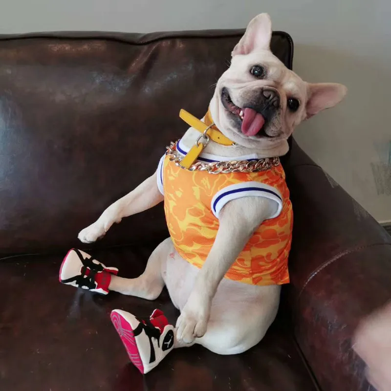Mesh Breathable Dog Clothes Sport Style Pet Dog T-shirt Soccer Jersey Chihuahua Teddy Dachshund Handsome Puppy Costume B1075
Mesh Breathable Dog Clothes Sport Style Pet Dog T-shirt Soccer Jersey Chihuahua Teddy Dachshund Handsome Puppy Costume B1075