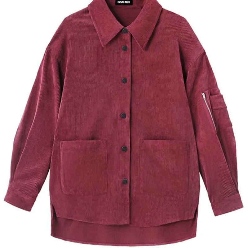 Jackets Women Solid Corduroy Plus Size BF Streetwear Red Korean Coats Student Preppy Style Jacket Retro Loose New Vintage Daily
Jackets Women Solid Corduroy Plus Size BF Streetwear Red Korean Coats Student Preppy Style Jacket Retro Loose New Vintage Daily