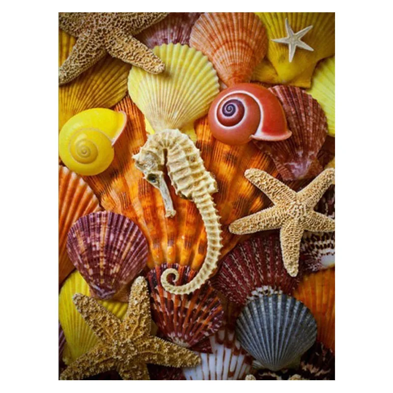 Full Square/Round Diamond Painting Kits Conch Shell Diamond Embroidery Mosaic Landscape Decoration For Home
Full Square/Round Diamond Painting Kits Conch Shell Diamond Embroidery Mosaic Landscape Decoration For Home