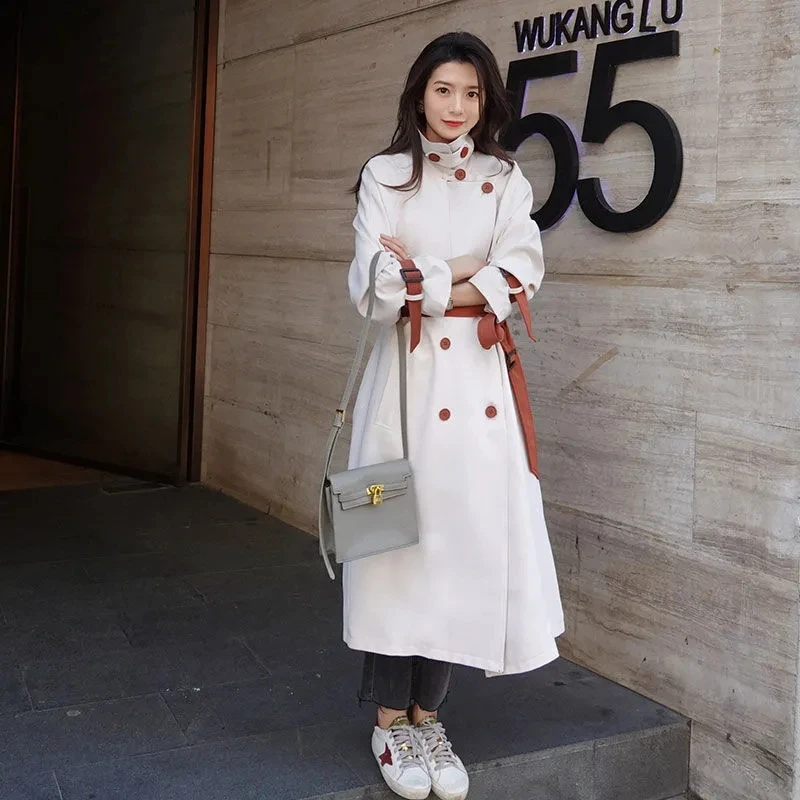 Plus Size Women Fashion Mid-Length Windbreaker Female 2021 Spring Autumn New Coat Waist Thin Breasted Style Trench Coat Top L271
Plus Size Women Fashion Mid-Length Windbreaker Female 2021 Spring Autumn New Coat Waist Thin Breasted Style Trench Coat Top L271