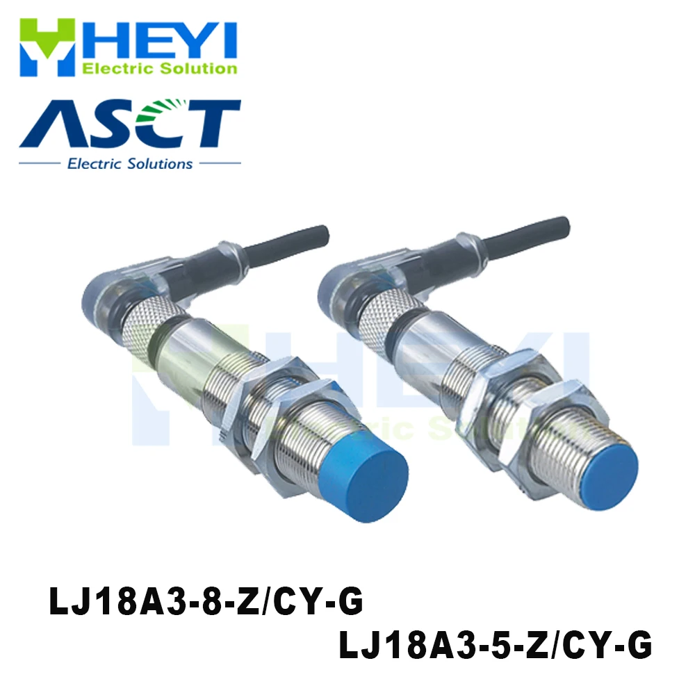 

LJ18A3-5-Z/CY-G LJ18A3-8-Z/CY-G 6-36VDC 4-wire NO+NC PNP 300A M18 inductive proximity switch with 4-pin air plug cable