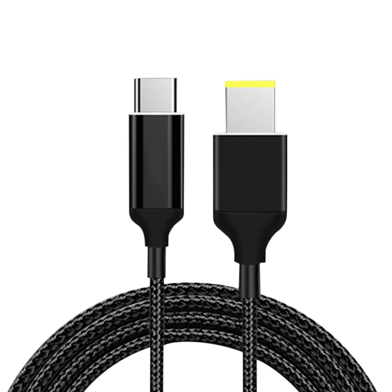 Фото Тонкий квадратный USB-кабель 100 Вт сетевой шнур зарядного устройства Type-C PD для