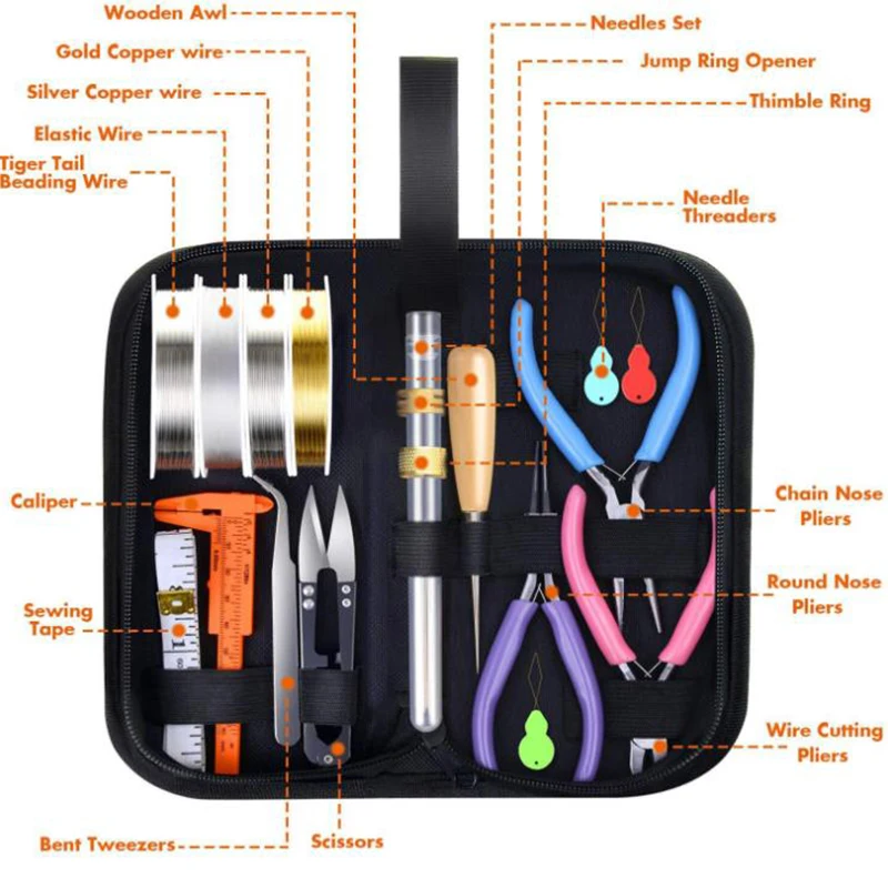 DIY Jewelry Making Supplies Kit With Tools Wires Jewelry Findings Repair Beading Bracelet Necklace Handmade 
DIY Jewelry Making Supplies Kit With Tools Wires Jewelry Findings Repair Beading Bracelet Necklace Handmade