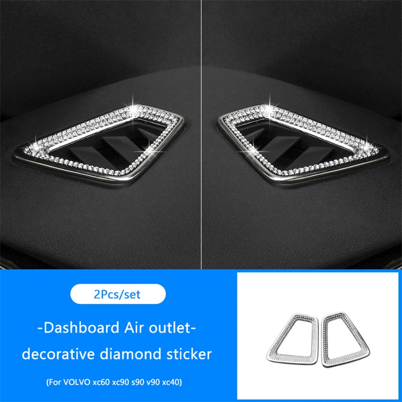 For Volvo S90 XC60 V90 Interior Steering Wheel knob Panel Frame Diamond Stickers Decals Car Accessories
For Volvo S90 XC60 V90 Interior Steering Wheel knob Panel Frame Diamond Stickers Decals Car Accessories