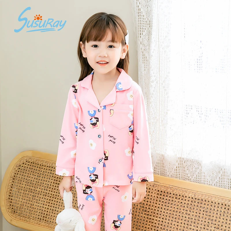Children's Pajamas Sets Baby Suit Kids Clothes Toddler Girls 3 To 4 Years Cotton Cartoon Printing Tops Pants Outfits Home Wear
Children's Pajamas Sets Baby Suit Kids Clothes Toddler Girls 3 To 4 Years Cotton Cartoon Printing Tops Pants Outfits Home Wear