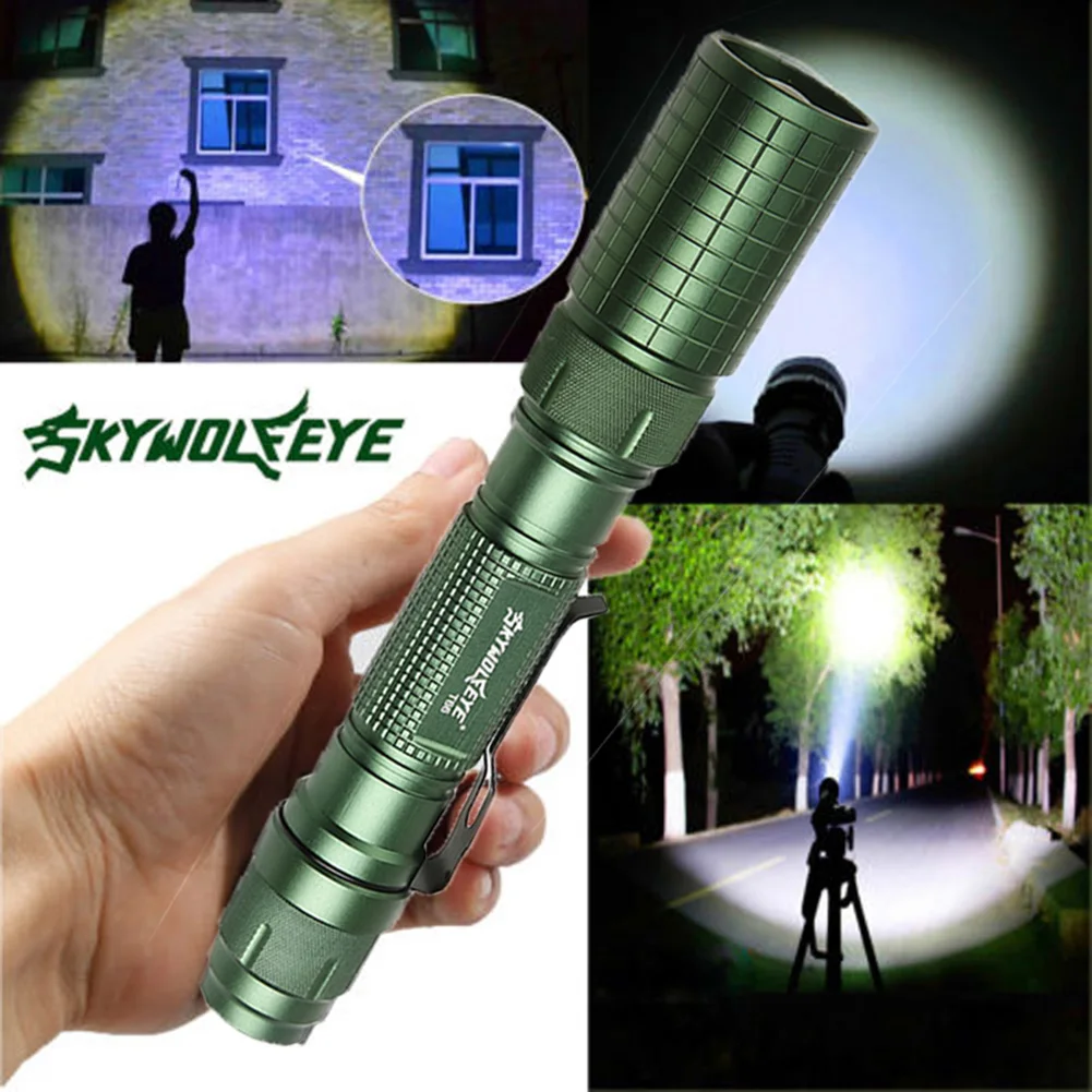 1PC Aluminum Alloy 10000LM Focus XML LED 5Modes Flashlight Torch Lamp Waterproof Camping Hiking Accessories
1PC Aluminum Alloy 10000LM Focus XML LED 5Modes Flashlight Torch Lamp Waterproof Camping Hiking Accessories