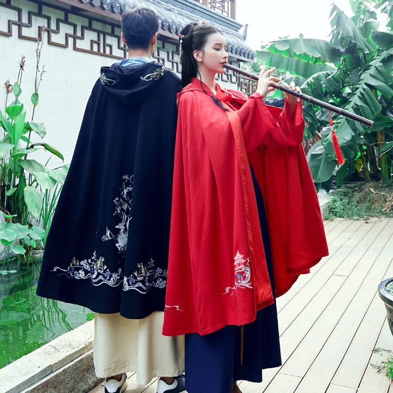 И зимний костюм Hanfu в старинном стиле, Мужская Длинная накидка, пальто с вышивкой и капюшоном, женская накидка для влюбленных
И зимний костюм Hanfu в старинном стиле, Мужская Длинная накидка, пальто с вышивкой и капюшоном, женская накидка для влюбленных