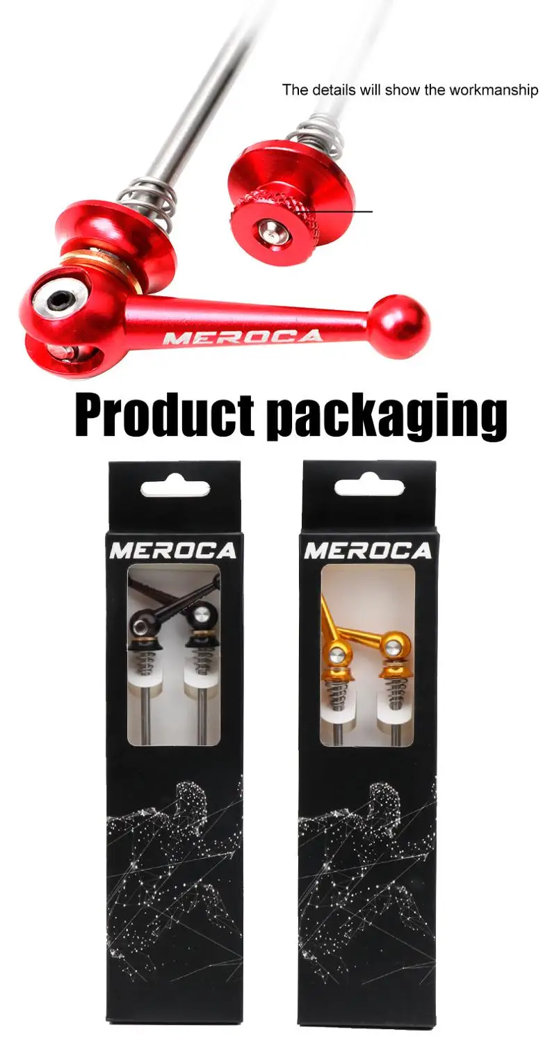 1 Pair Bicycle Bicycle Wheel Hub Quick Release QR Front Rear Axle Skewer 47g Red Black Titanium Alloy Bicycle Skewer
1 Pair Bicycle Bicycle Wheel Hub Quick Release QR Front Rear Axle Skewer 47g Red Black Titanium Alloy Bicycle Skewer