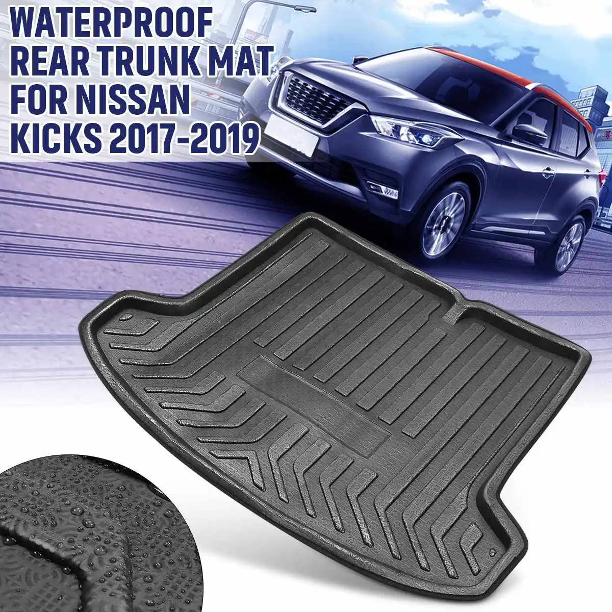 1PCS Boot Liner Tray Rear Trunk Cargo Liner Mat For Nissan Kicks 2017 2018 2019+ Floor Sheet Carpet Tray Waterproof Antislip
1PCS Boot Liner Tray Rear Trunk Cargo Liner Mat For Nissan Kicks 2017 2018 2019+ Floor Sheet Carpet Tray Waterproof Antislip