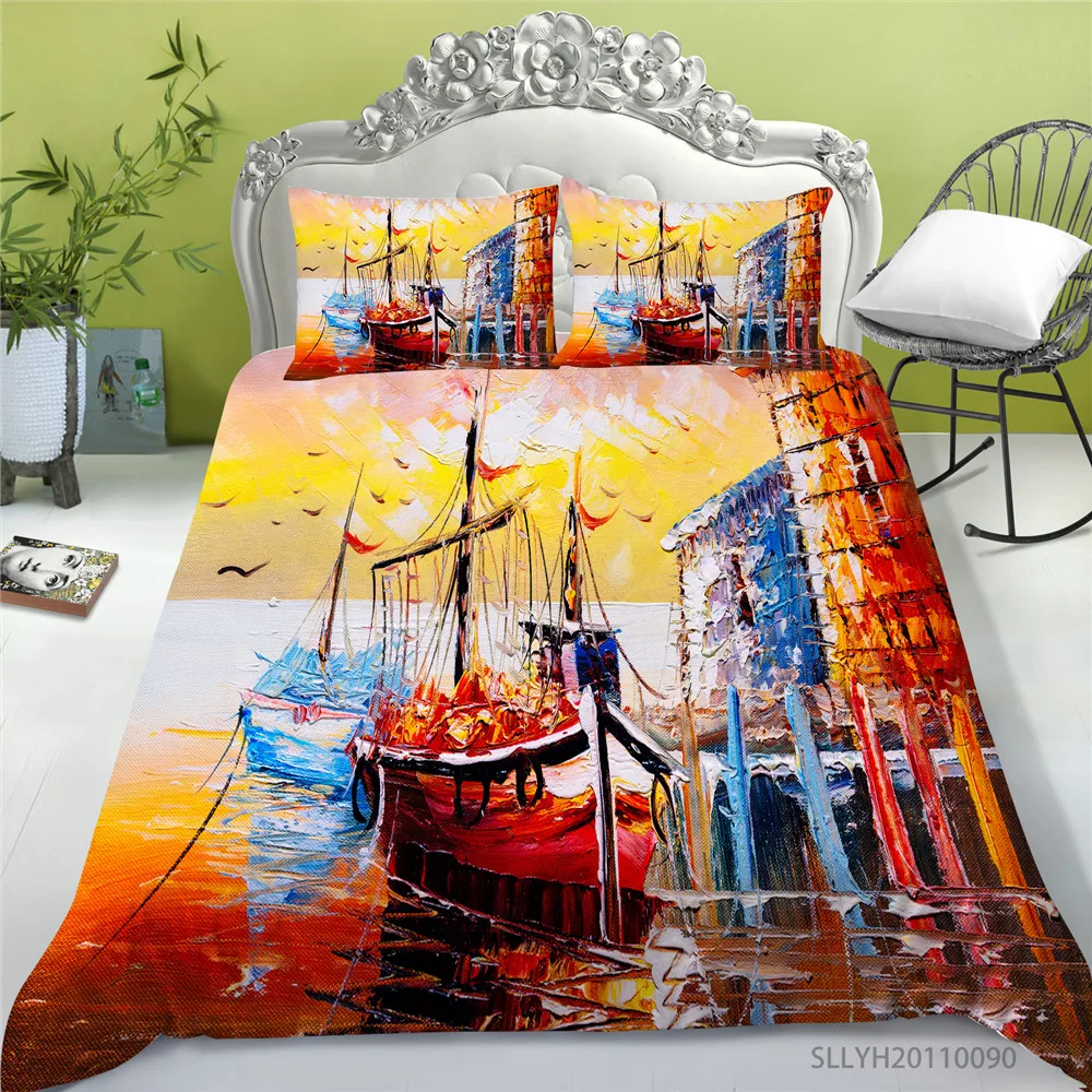 3D Bedding Set Luxury Oil Painting Print Duvet Cover Set 2/3 Pcs Modern Home Bed Set Pillowcase Dropship
3D Bedding Set Luxury Oil Painting Print Duvet Cover Set 2/3 Pcs Modern Home Bed Set Pillowcase Dropship