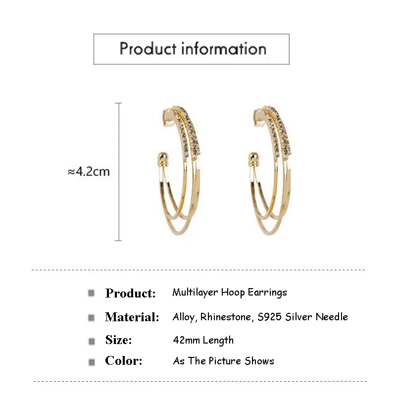 2020 Classic Metal Round Women Hoop Earrings Fashion Simple Personality Multilayer Long Earrings Accessories Jewelry A4E692
2020 Classic Metal Round Women Hoop Earrings Fashion Simple Personality Multilayer Long Earrings Accessories Jewelry A4E692