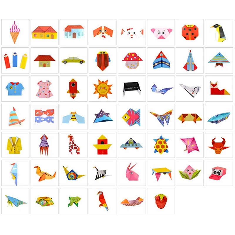 108 Pcs Cartoon Origami Book Paper with Baby Toys Magnetic 3D Puzzle Colorful Geometric Tangram 
108 Pcs Cartoon Origami Book Paper with Baby Toys Magnetic 3D Puzzle Colorful Geometric Tangram