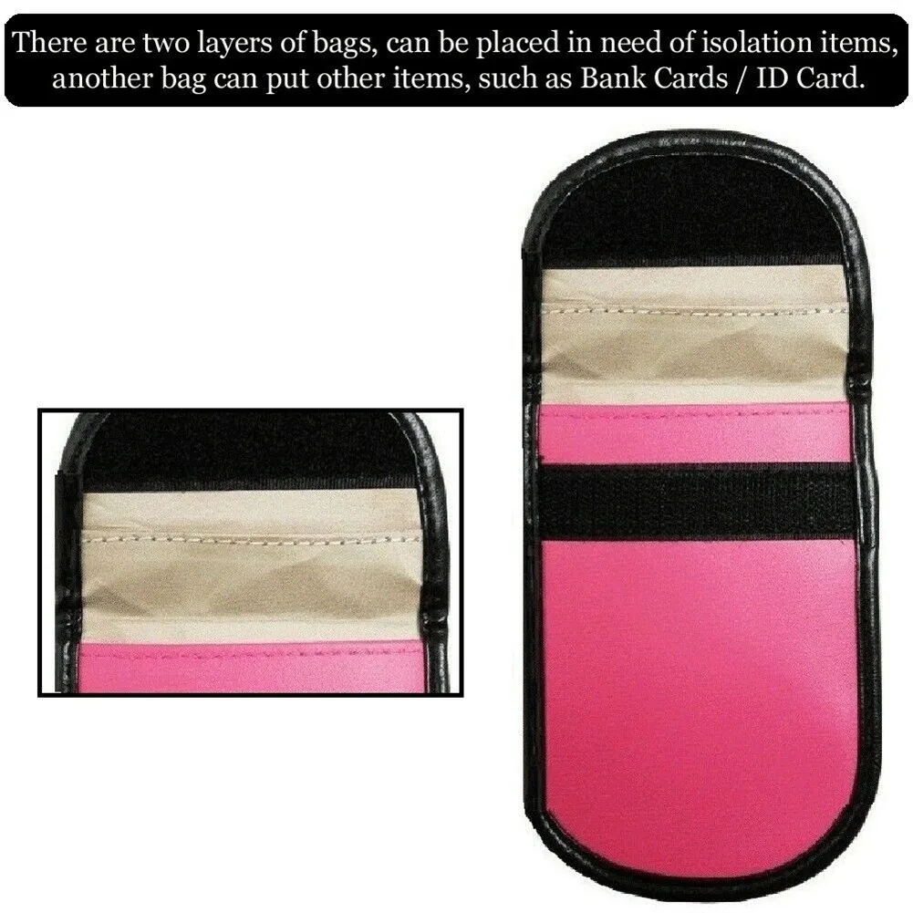 2x Car Key Signal Blocker Pouch Antitheft Faraday Bag RFID Blocking Protection Car Key Signal Blocker Car Accessories
2x Car Key Signal Blocker Pouch Antitheft Faraday Bag RFID Blocking Protection Car Key Signal Blocker Car Accessories