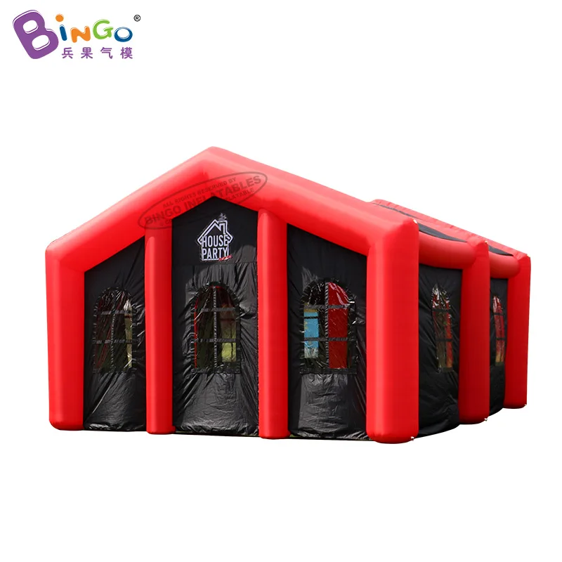 

Advertising square large inflatable tent house outdoor event logo customized 7.4x6.4x4.26 meters