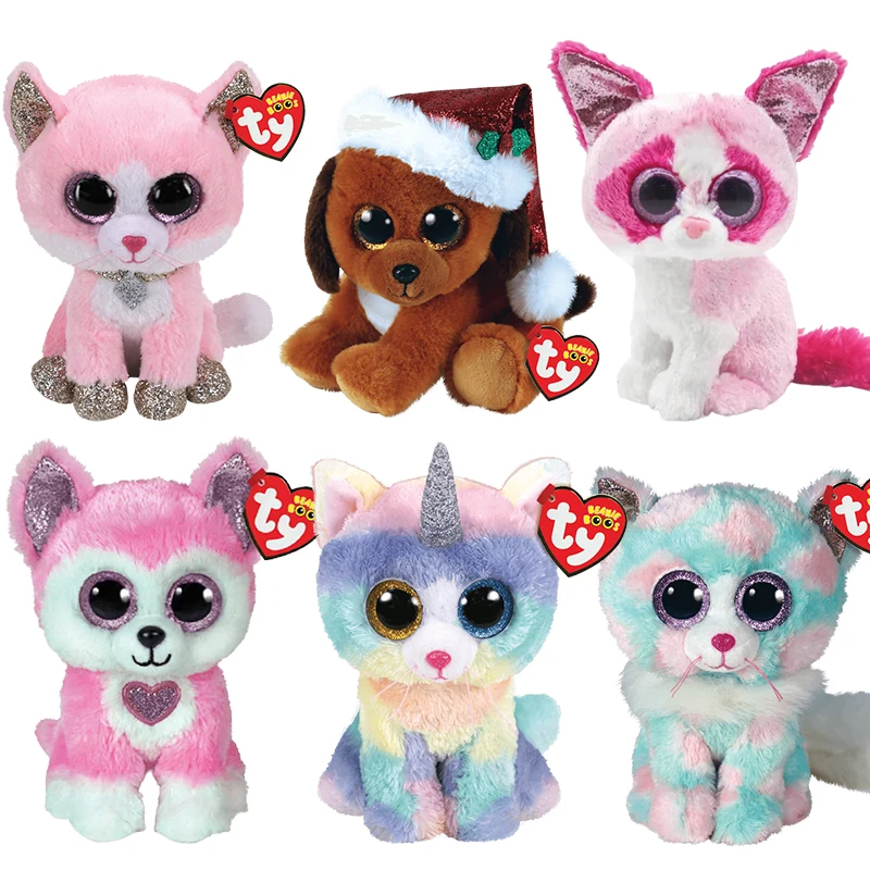 

TY New Beanie Boos Sparkling Candy Christmas Series Gifts for Children Commemorative Collection Holiday Souvenirs 15 cm