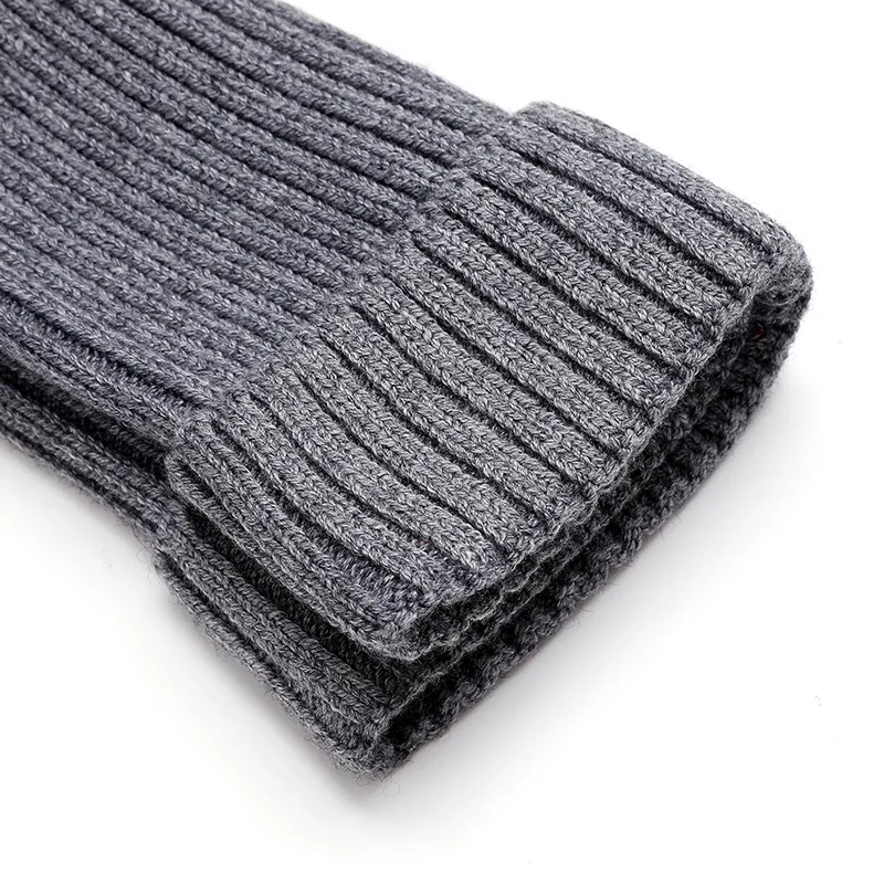 2019 Unisex Wool Thick Caps Simple Solid Hat Blends Soft Fine Yarn Knitted Hat Beanies Wool Winter Spring Warm Caps Skullies