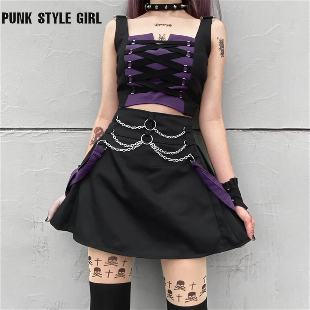 2pcs Gothic Y2k Cyber Mini Skirt Set Chain Black Buckle E Girls Emo Alt 2 Two Pieces Set Kawaii Lace Up Skirt Punk Goth Mall
2pcs Gothic Y2k Cyber Mini Skirt Set Chain Black Buckle E Girls Emo Alt 2 Two Pieces Set Kawaii Lace Up Skirt Punk Goth Mall