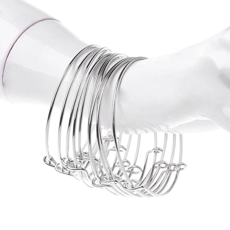 10Pcs Lady Adjustable Expandable Open Cuff Bangle DIY Jewelry Making Tools Wire Wrapped Bracelets Bangles for Women Silver 925
10Pcs Lady Adjustable Expandable Open Cuff Bangle DIY Jewelry Making Tools Wire Wrapped Bracelets Bangles for Women Silver 925
