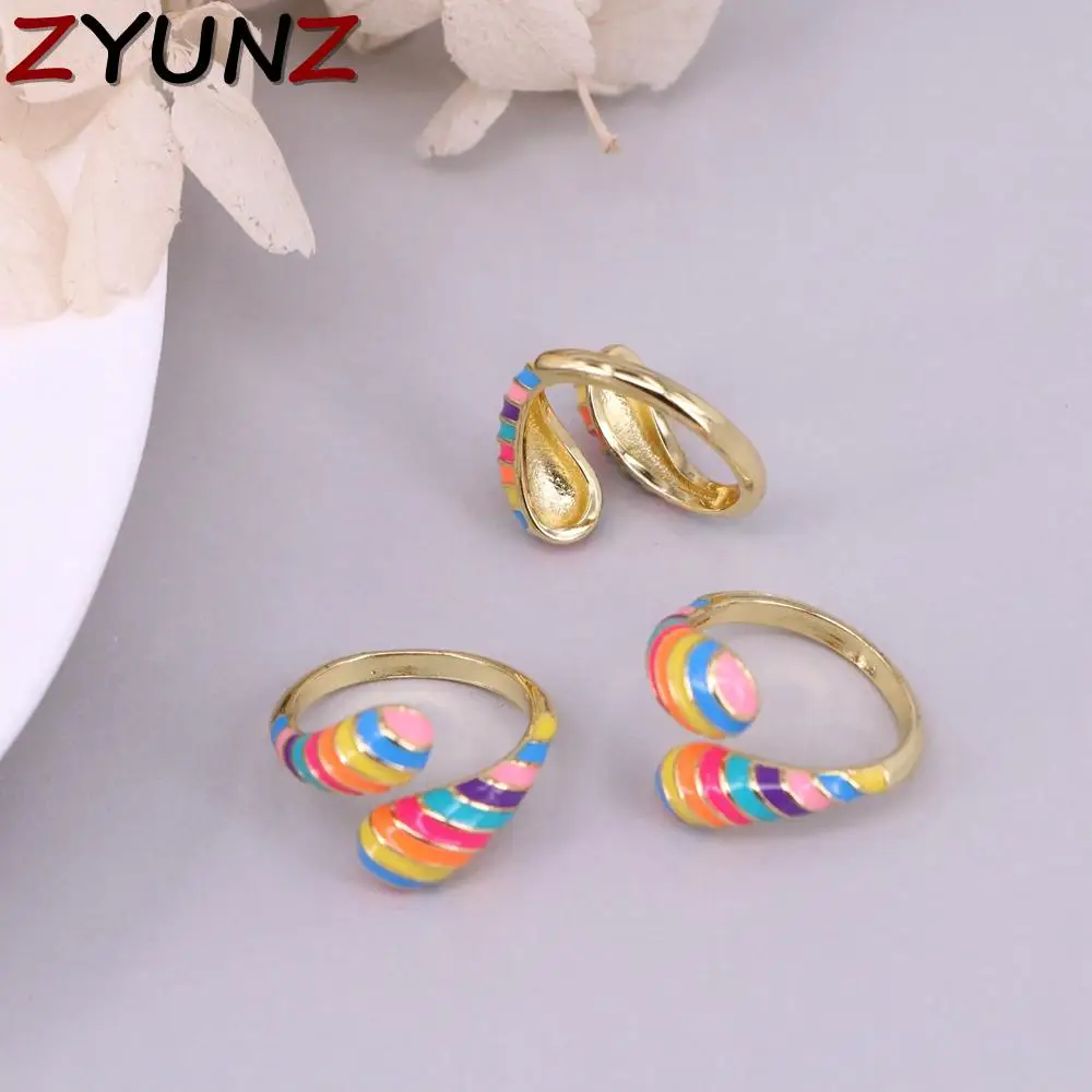 5PCS, Trendy Colorful Enamel Open Finger Ring Geometry Adjustable Ring Engagement Wedding Jewelry Gift
5PCS, Trendy Colorful Enamel Open Finger Ring Geometry Adjustable Ring Engagement Wedding Jewelry Gift