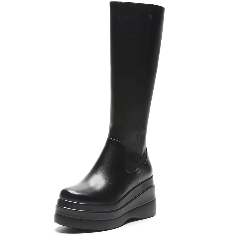 Autumn Winter Knee-High Martin Boot High Heels Elegant Black Footwear Women Shoes Round Toe Platform Concise Short Plush A136
Autumn Winter Knee-High Martin Boot High Heels Elegant Black Footwear Women Shoes Round Toe Platform Concise Short Plush A136