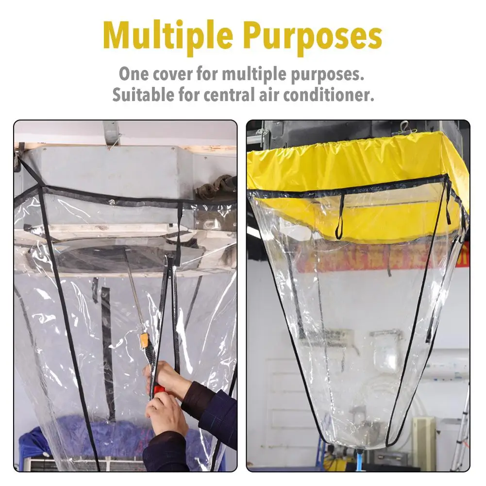 High Quality PVC Air Conditioning Cleaning Cover Reusable Waterproof Cover Protector Smallpox Machine Cleaning Tool Cover
High Quality PVC Air Conditioning Cleaning Cover Reusable Waterproof Cover Protector Smallpox Machine Cleaning Tool Cover