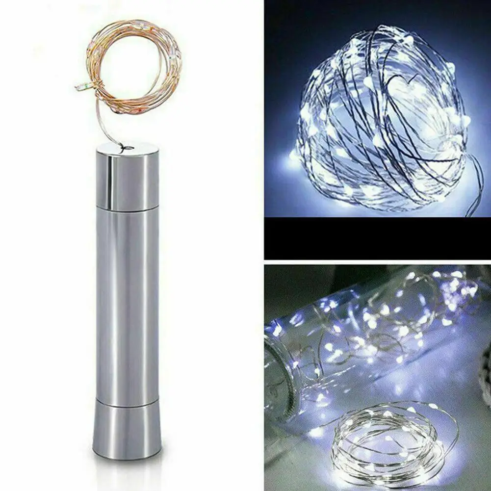 10/15/20 LEDs String Lights Silver LED Wine Bottle Stopper Lamps Cork Shape Battery Powered Christmas 2022 New Year Decorations
10/15/20 LEDs String Lights Silver LED Wine Bottle Stopper Lamps Cork Shape Battery Powered Christmas 2022 New Year Decorations