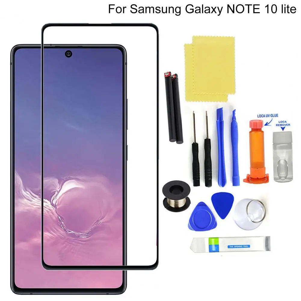 Высококачественный ультратонкий стеклянный сенсорный экран для телефона Samsung Galaxy Note 10 Lite/S10 Lite/S20 FE 
Высококачественный ультратонкий стеклянный сенсорный экран для телефона Samsung Galaxy Note 10 Lite/S10 Lite/S20 FE