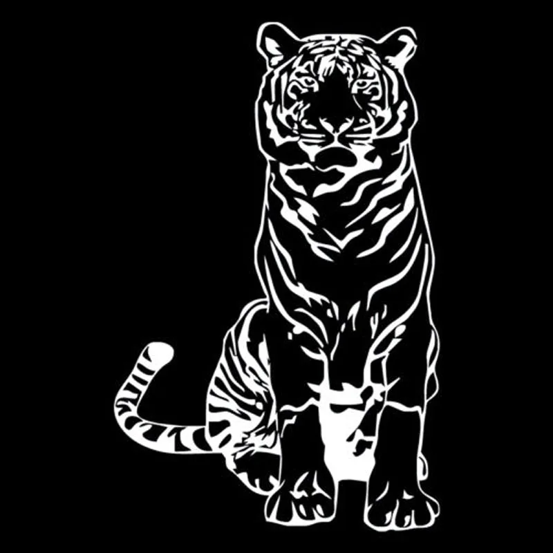 Personalized Car Stickers TIGER SITTING Fun Car-styling Vinyl Car Sticker Motorcycle Decal Black Silver 12.8X20CM
Personalized Car Stickers TIGER SITTING Fun Car-styling Vinyl Car Sticker Motorcycle Decal Black Silver 12.8X20CM