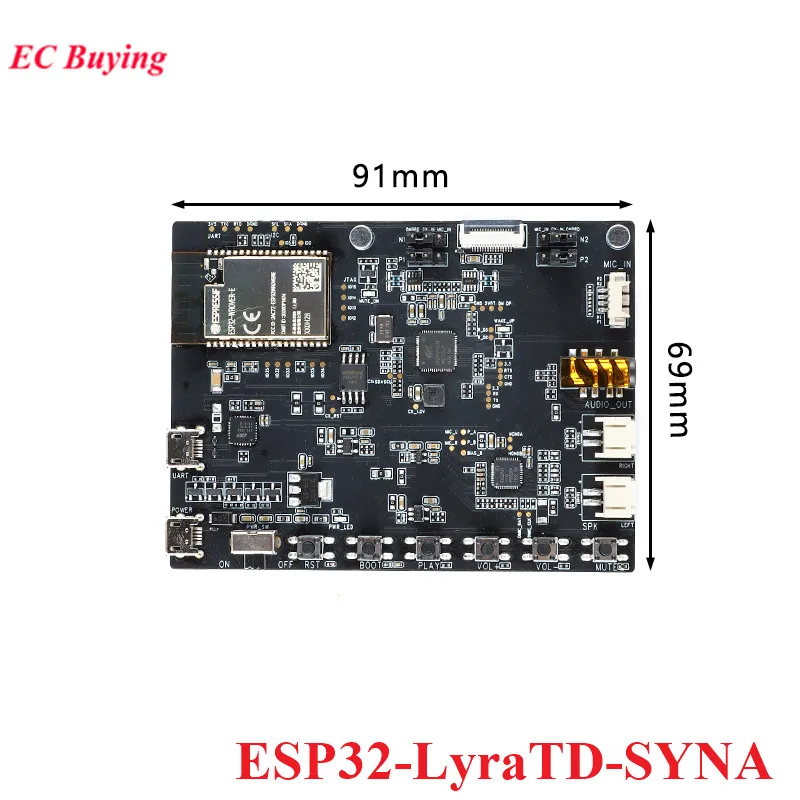 ESP32-LYRATD-SYNA Audio Development Board Module Speech Recognition Wake Up Awaken ESP32 LYRATD SYNA
ESP32-LYRATD-SYNA Audio Development Board Module Speech Recognition Wake Up Awaken ESP32 LYRATD SYNA