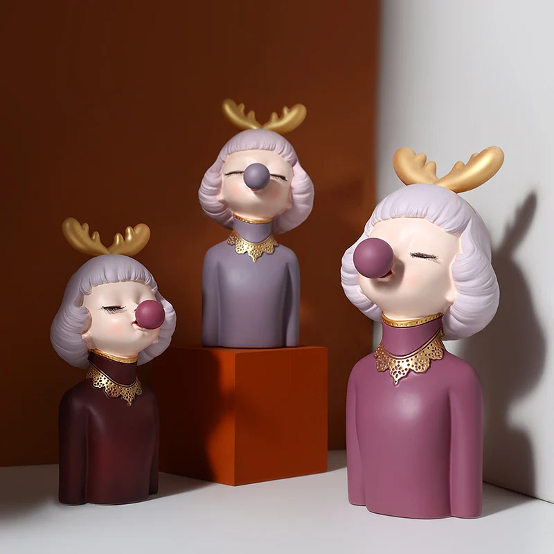 Cute antler bubble girl light luxury decoration creative home living room decoration TV cabinet decoration birthday gift
Cute antler bubble girl light luxury decoration creative home living room decoration TV cabinet decoration birthday gift
